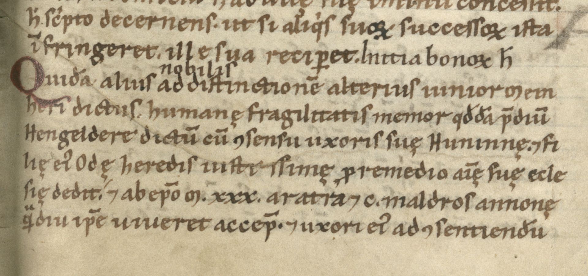 Kapitel 32 der Vita Meinwerci, Originalhandschrift Seite 18